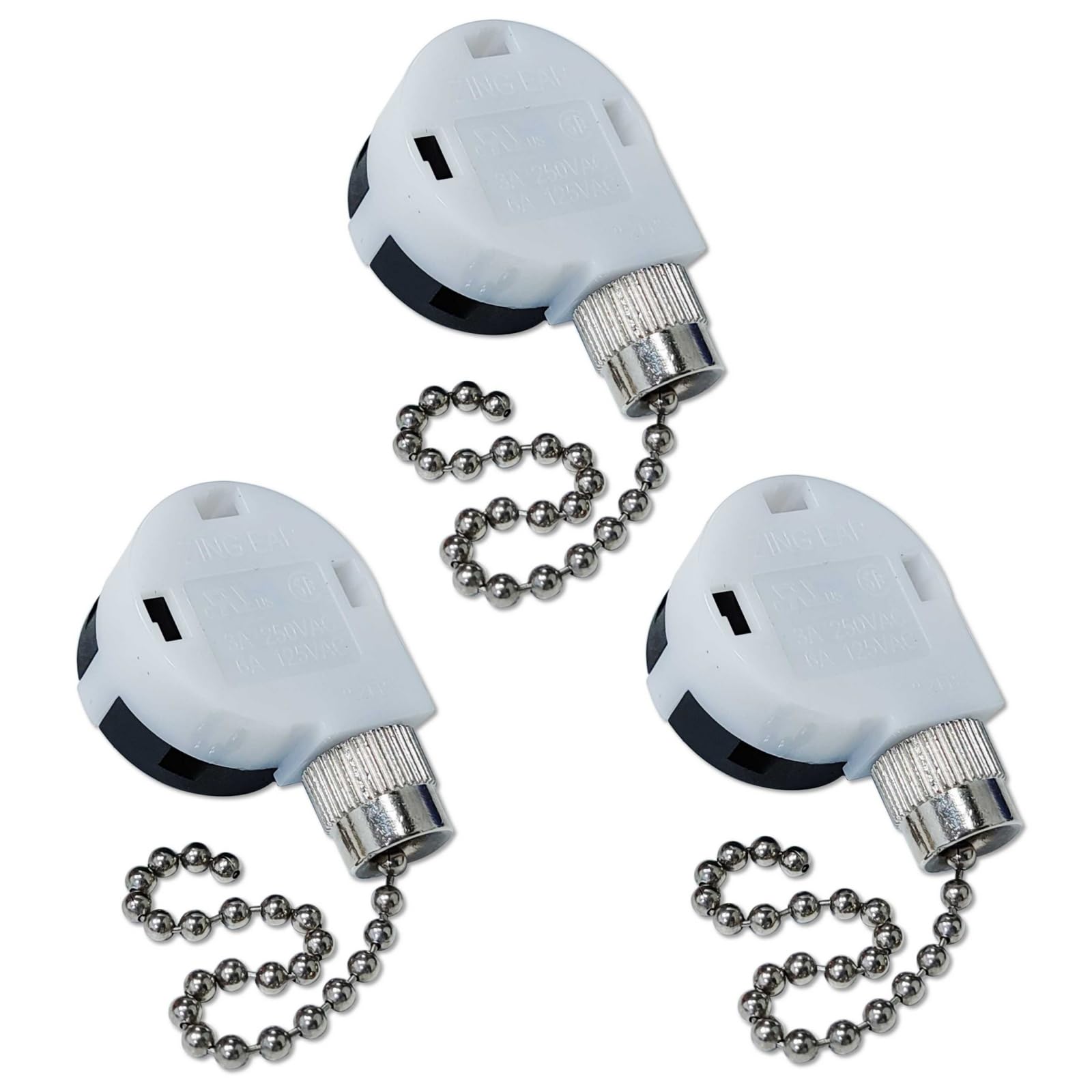 【シーサンパンナ 】2点セット Aginkgo 3Pcs Zing Ear ZE-268S2 Pull Chain 3 Speed Fan Switch